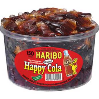 Haribo - 379982 (Happy Cola) – Fruchtgummi-Sensation 150St./Pack.