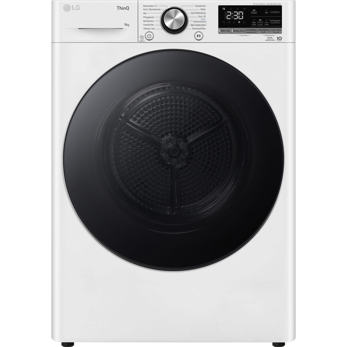LG - RT90V9W (Wärmepumpentrockner weiß | Kindersicherung | Smart Pairing)