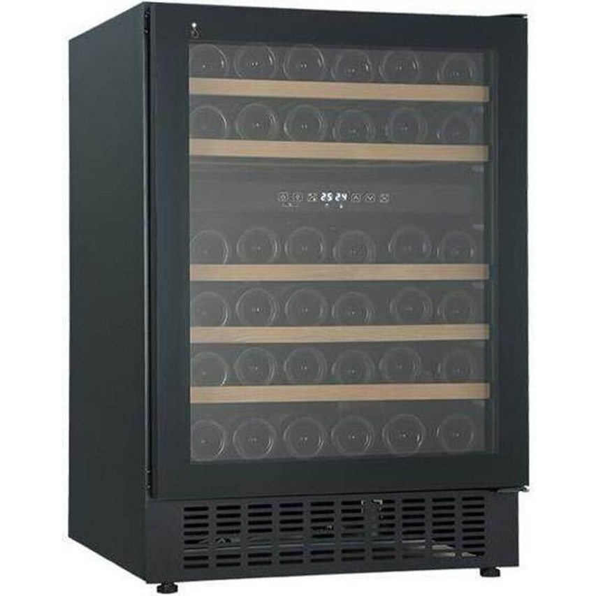 Wolkenstein - UWTS129-46ED Weinklimaschrank (schwarz, Glastür, freistehend mit LED-Beleuchtung, 146 Flaschen)