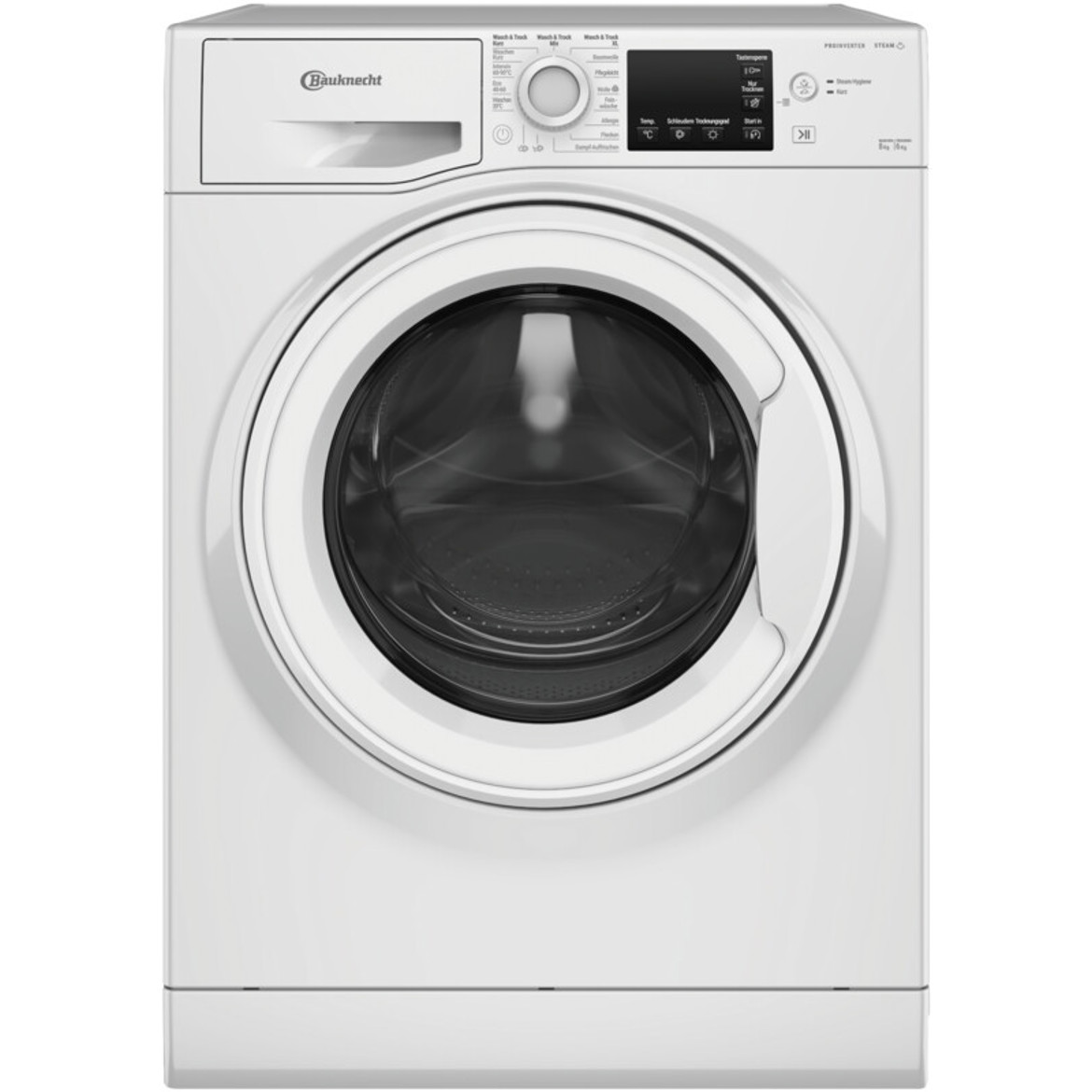 Bauknecht - WT AO 86 43 N (Weißer Frontlader Waschtrockner mit Inverter-Motor und TouchControl)