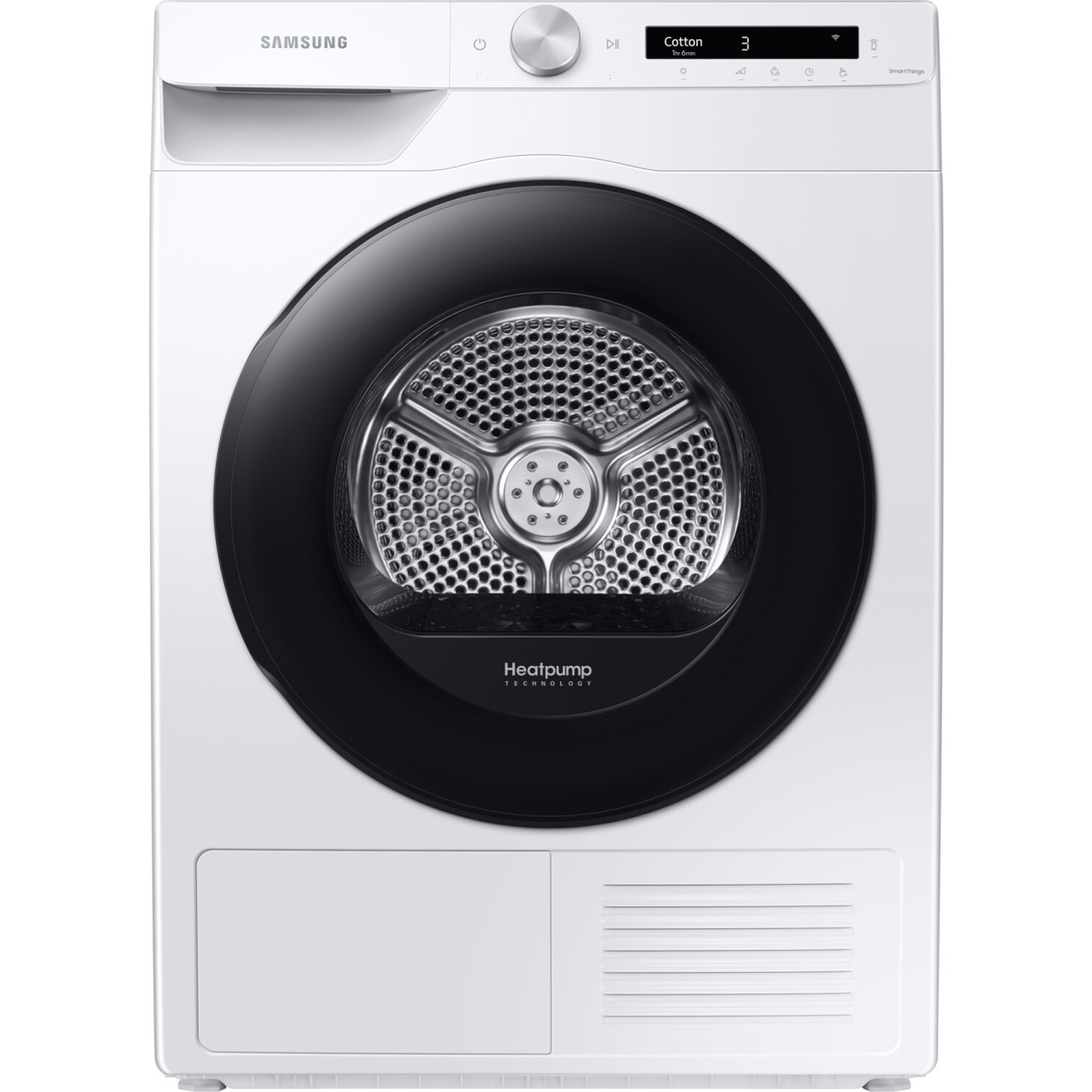 Samsung - DV8GT5220AW/S2 (8 kg, Wärmepumpentrockner - weiß mit Inverter Motor, WLAN & Edelstahltrommel)
