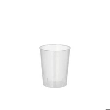 Papstar - PP 20 Mehrweg-Gläser (Transluzent, Polypropylen) für Schnaps 4 cl Ø 4,3 cm · 5,2 cm unzerbrechlich