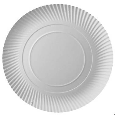 Papstar - 10 Teller (Papier) "pure" rund Ø 32cm · (2cm) Weiß