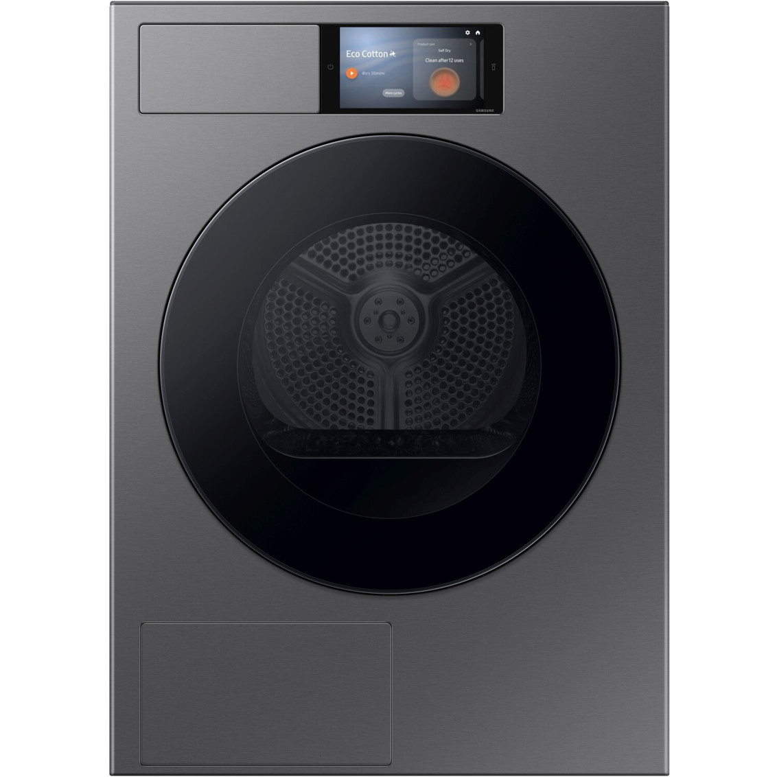 Samsung - DV90F09F4SU2 - Smart Black Edelstahl Wärmepumpentrockner (9 kg, WLAN, LED)