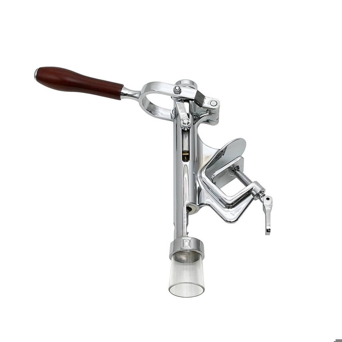 BieTal® - WINE BUTLER, Professioneller Korkenzieher für Tischbefestigung (Silber, matt)