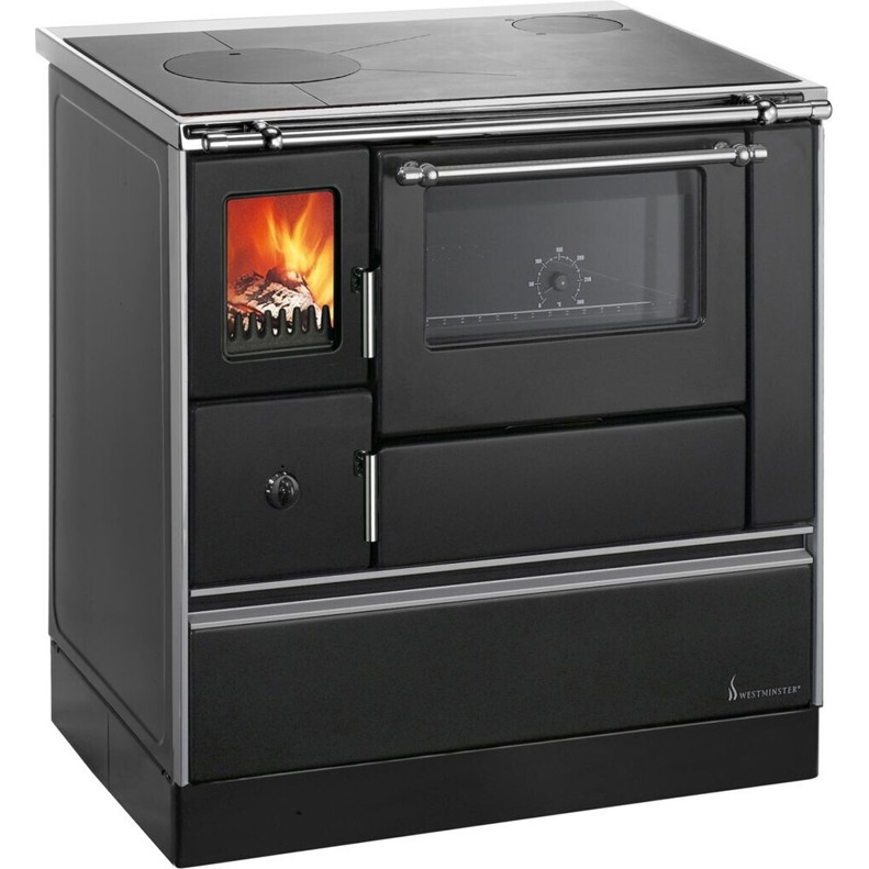 Wamsler - K 176 - Standgerät Holzherd (90x85x60cm) 5kW Schwarz