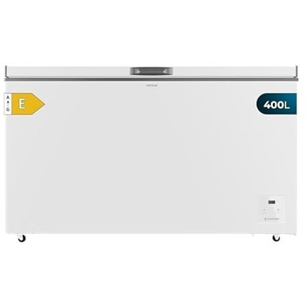 Cecotec - Bolero CoolMarket Chest 400L - Weiß Gefriertruhe (mit Kindersicherung)