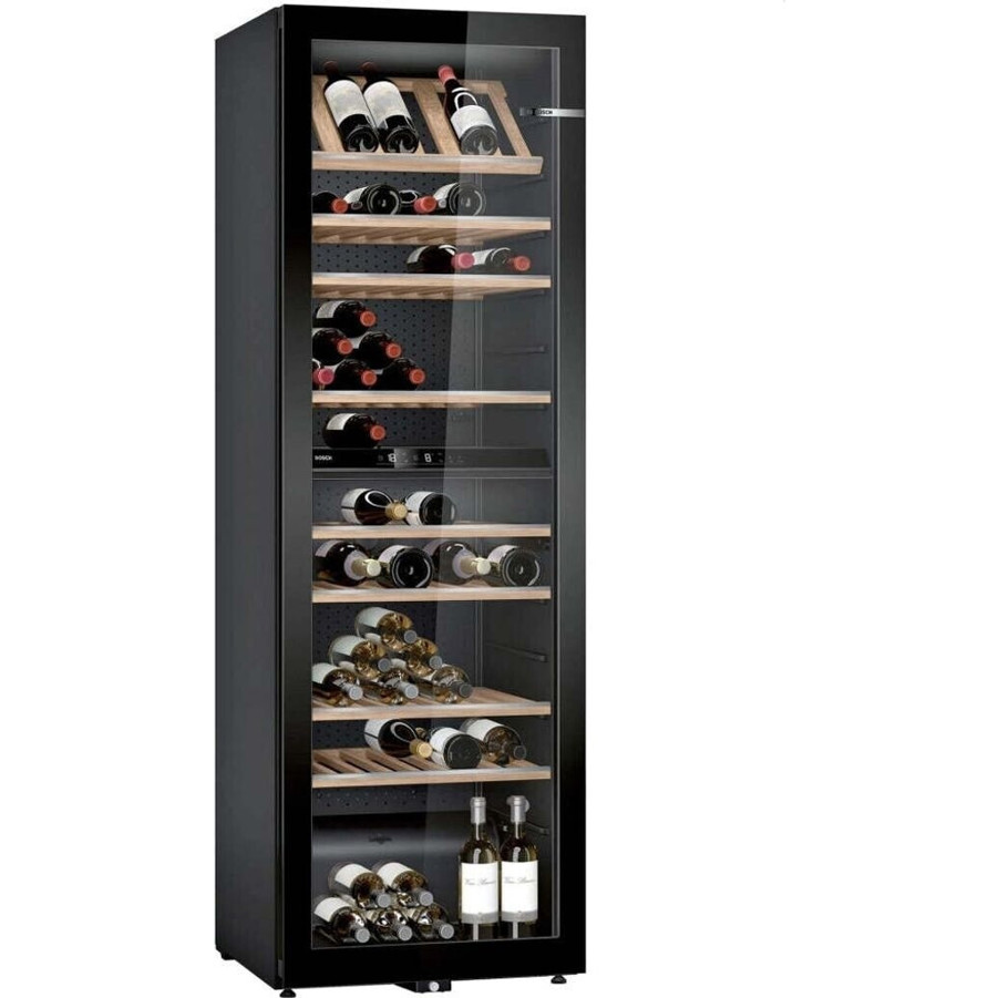 Bosch - KWK36ABGA (Freistehender Schwarz Weintemperierschrank für 199 Flaschen mit Glastür)