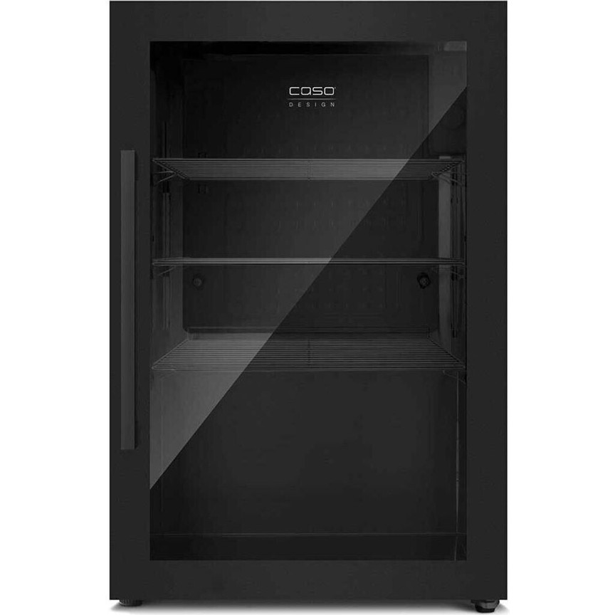 Caso - Barbecue Cooler - Getränkekühlschrank (63 Liter, schwarz, Glastür)