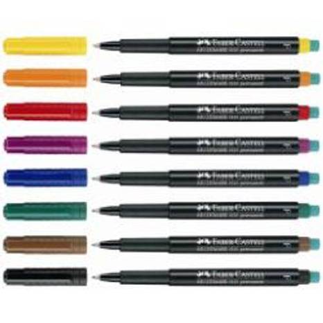 Faber-Castell - 1513 - Multimark Folienstift 0.6 mm Schwarz (1St.)