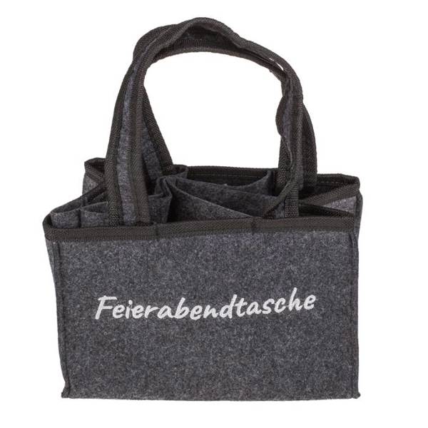 Out of the Blue - 24x15 cm Flaschentasche (Filz, 6 Fächer, Feierabendtasche)