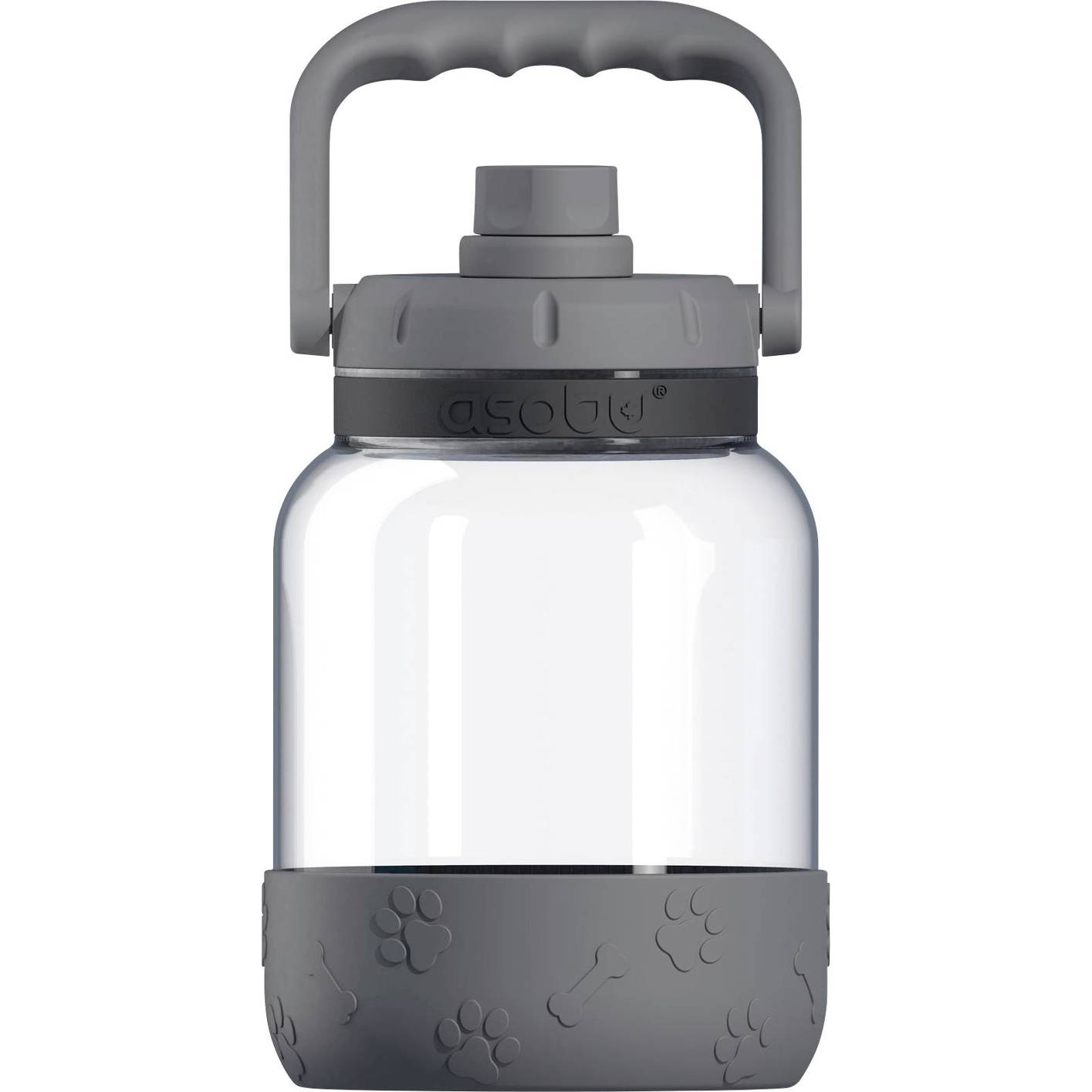 Asobu - The Barkley 1500ml Tritan-Silikon Trinkflasche (Grau)