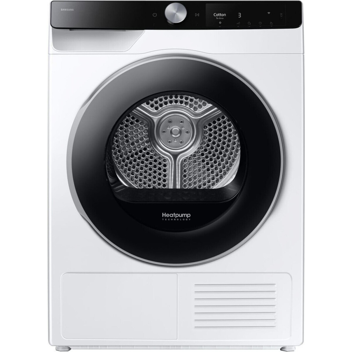 Samsung - DV90T6240LK/S3, Wärmepumpentrockner (weiß, Frontlader, 9 kg)