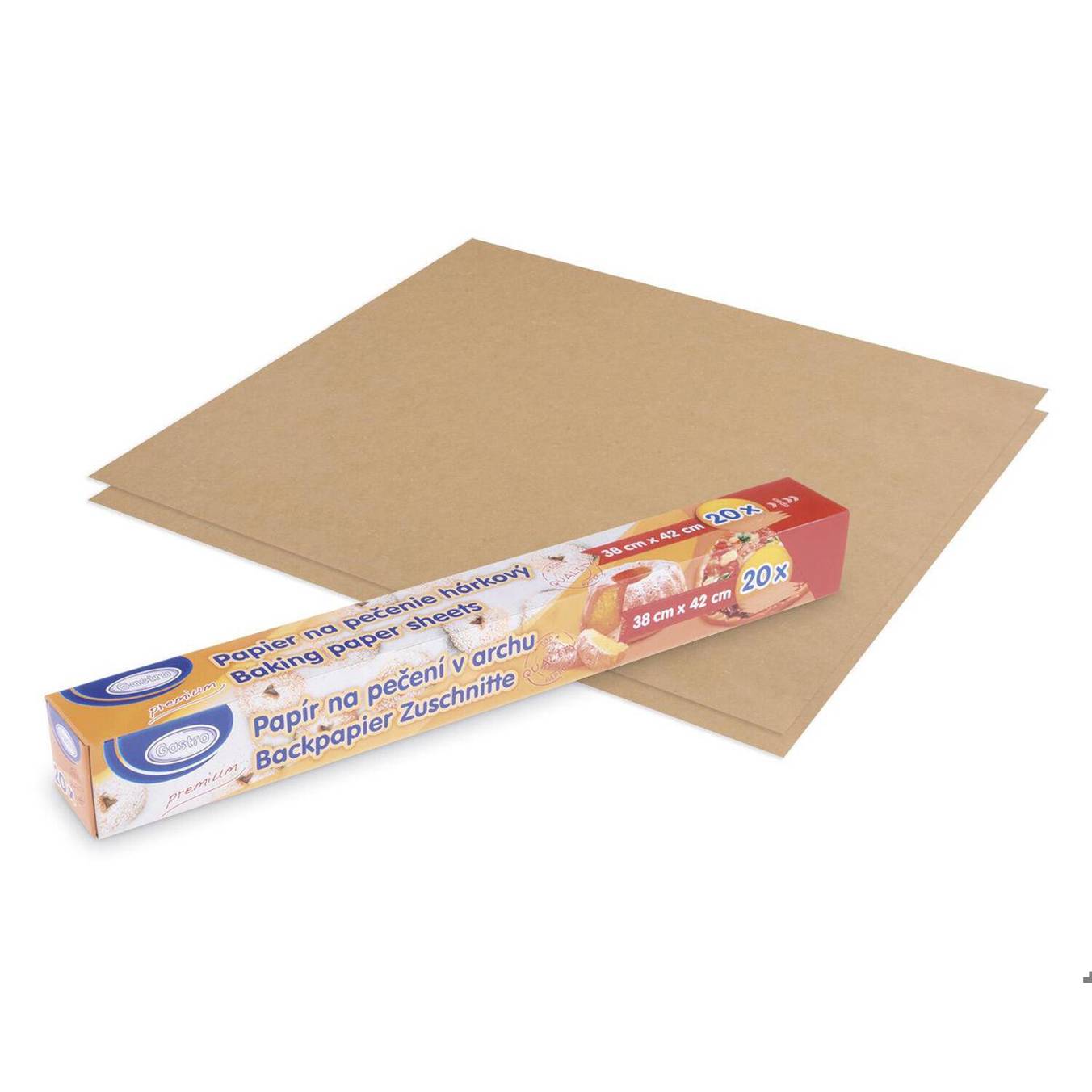 Vepatim - 80x Backpapier Zuschnitte (braun, 38 x 42 cm, 80St.)