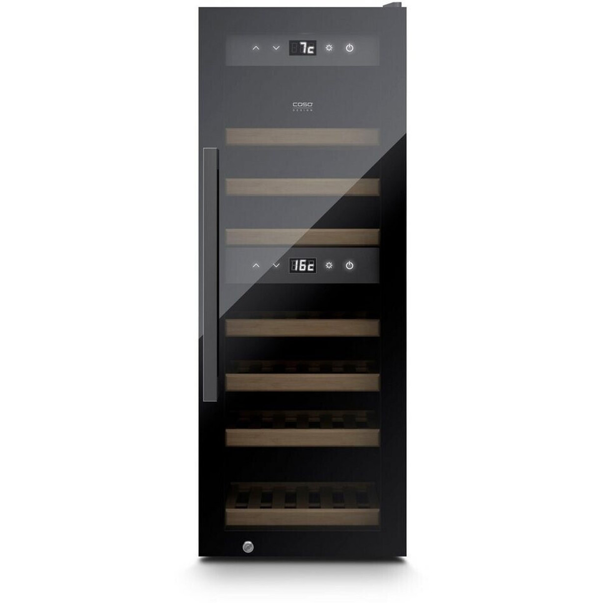 Caso - 38 WineExclusive (freistehend, schwarz) Weintemperierschrank