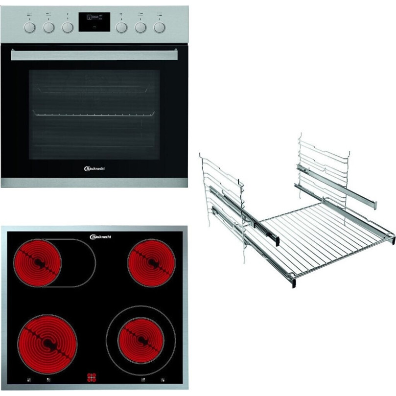 Bauknecht - HIS3EP8V2IN - Elektroherd-Set mit großem Innenraum, Pyrolyse, Zweikreiskochzone & Display