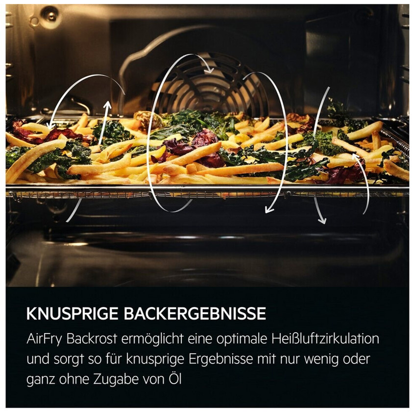 AEG - CIB6643BBM (Induktionskochfeld-Standherd) mit Dampfunterstützung, 73l Volumen, 4 Glaskeramik-Kochzonen, Kindersicherung