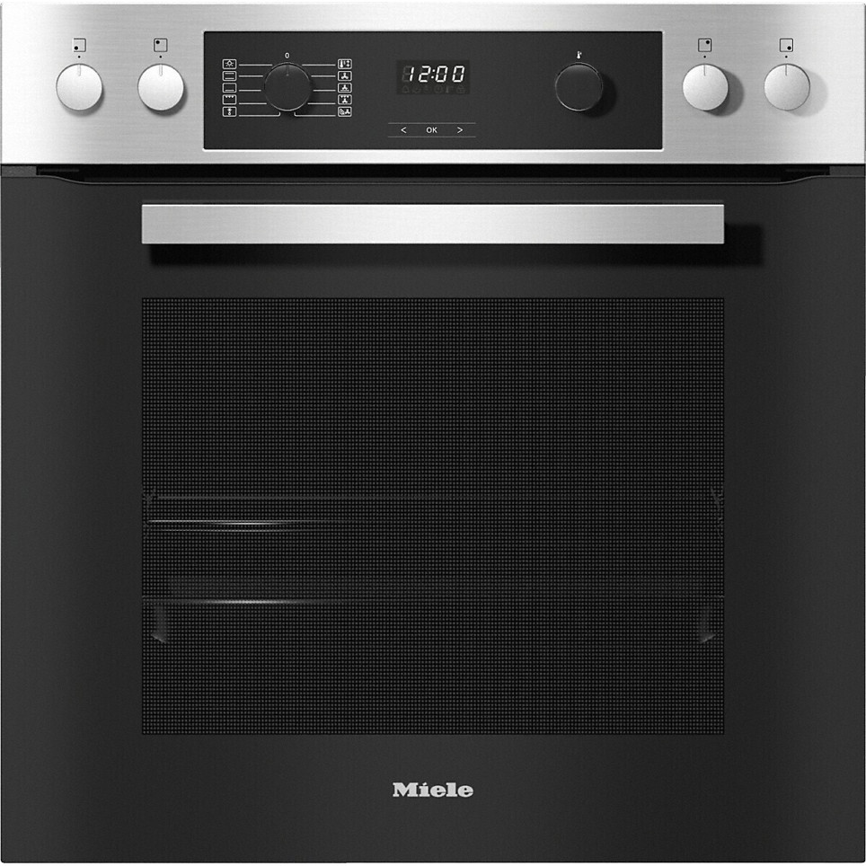 Miele - H 2269-1 - Groß (über 65l) silber Einbauherd mit Drehschalter, 2fach-Teleskop-Auszug