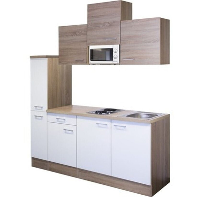 Flex-Well - 00009867 - Miniküche Samoa mit Mikrowelle, 180 cm, Weiß