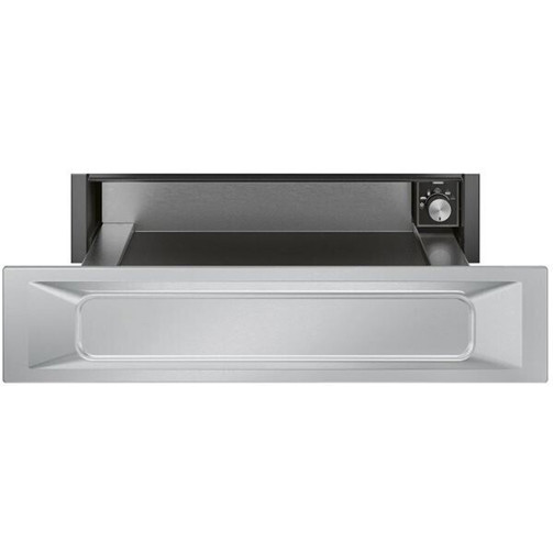 Smeg - CPR915X - Luxus Wärmeschublade (silber, 21 Liter, grifflos, 15 kg max. Belastbarkeit, Teleskop Vollauszug, Push-to-open System, Auftauen)