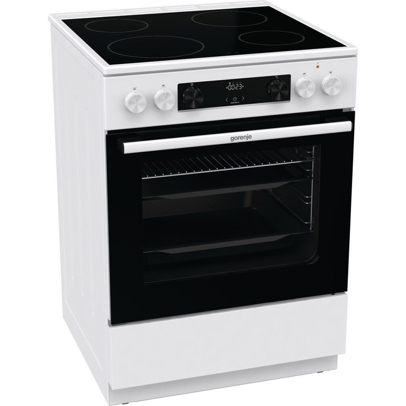 Gorenje - GEC6C40WD - Standherd mit Induktionskochfeld (71L, 85x60x60 cm, Schnellaufheizung)