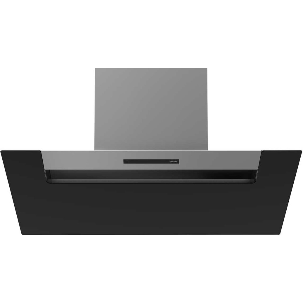 Berbel - BKH 90 EG Ergoline 2 Wandhaube - schwarz, 59 dB, Umluft/Abluft, LED, 4 Stufen