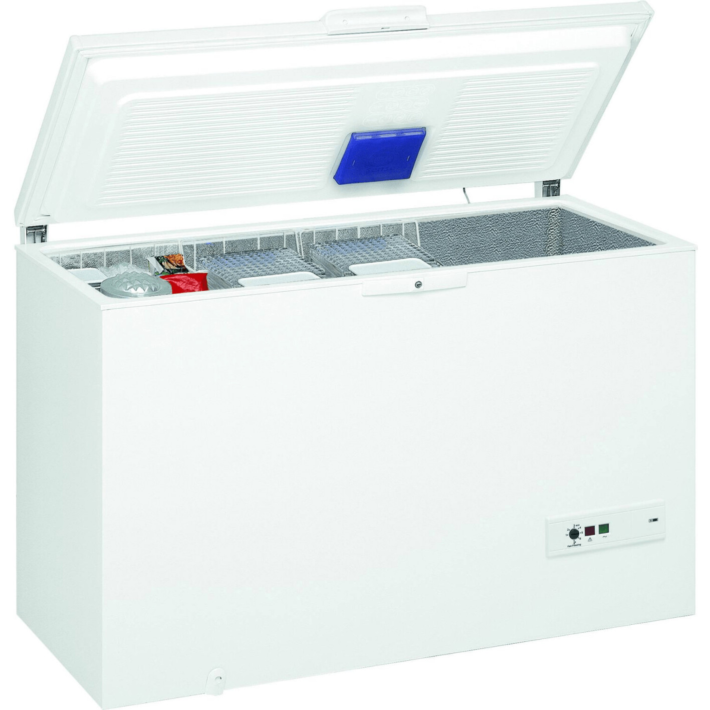 Whirlpool - WHM39112 (Weiß, 390 Liter Gefrierschrank, 4-Sterne-Gefrierklasse, Super-Gefrieren, Schnellgefrieren, mechanische Temperaturregelung)