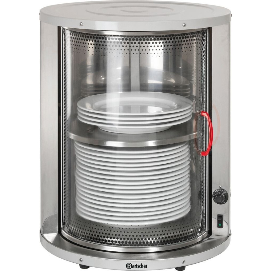 Bartscher - B103069 (Tellerwärmer) Ein-/Aus-Schalter, 30-40 Teller, Edelstahl-Optik, silber