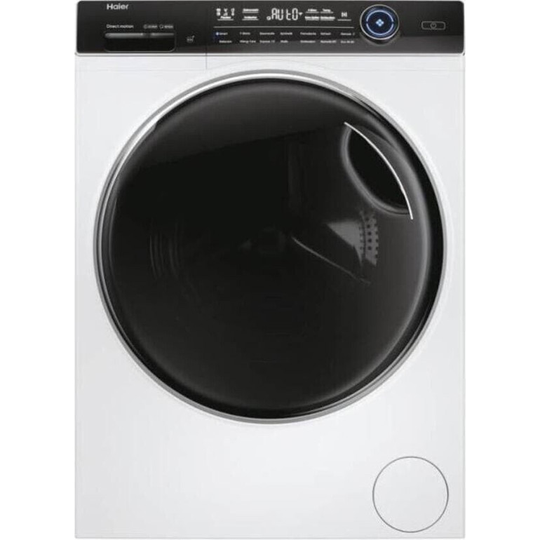 Haier - HWD80-B14979U1 (Freistehender Waschtrockner, 8kg Waschen, 5kg Trocknen, Edelstahl Trommel, Frontlader, 1400 U/min, LED Display, WLAN, TouchControl)