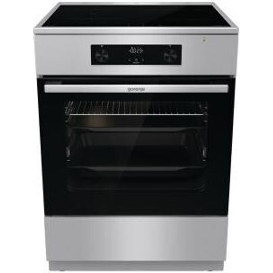 Gorenje - GEIT6C60XPG (Induktionskochfeld, groß, 71L) (Versenkbar & Drehschalter) - Silber (Teleskopauszug & PowerBoost)